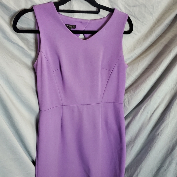 Talbots Sheath v-neck dress purple Size small 4p - Picture 4 of 12